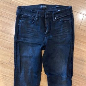 Banana Republic Black Jeans with Tuxedo Stripe